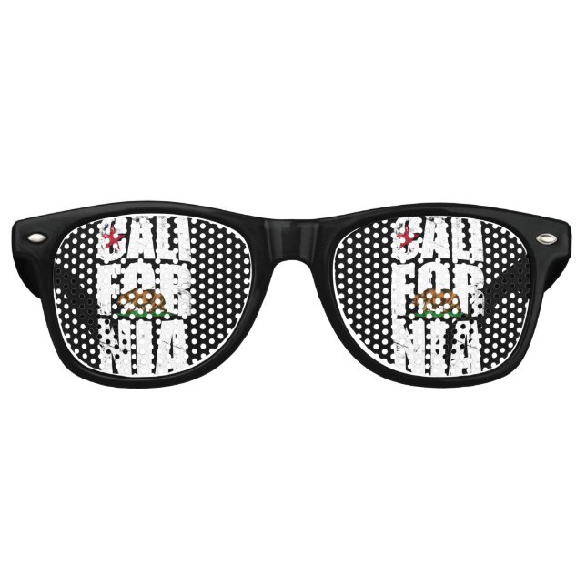 California Bear Flag Retro Sunglasses (Front)
