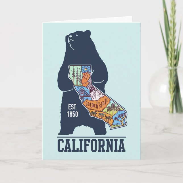 California Bear Golden State  Card (Front)