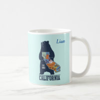 California Bear Golden State Custom Name