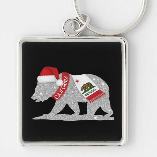 California Bear Key Ring (Front)