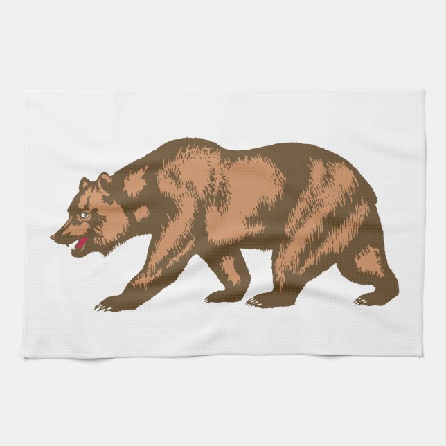 California Bear Kitchen Towel (Horizontal)