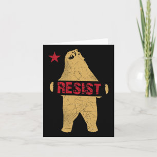 California Bear Shirt Resist Card