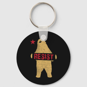 California Bear Shirt Resist  Keychain