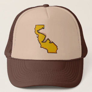 California bear state symbol brown hat