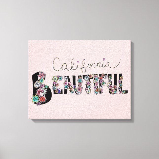 California Beautiful Canvas Print (Front)
