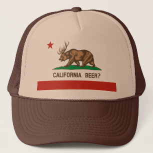 California Beer ? Casquette du drapeau de l'État