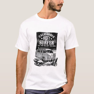 California Best Surfer Retro Van Graphic Tee