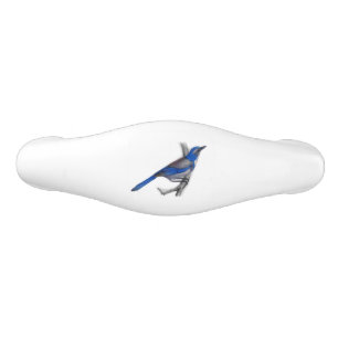 California Blue Jay Ceramic Drawer Pull