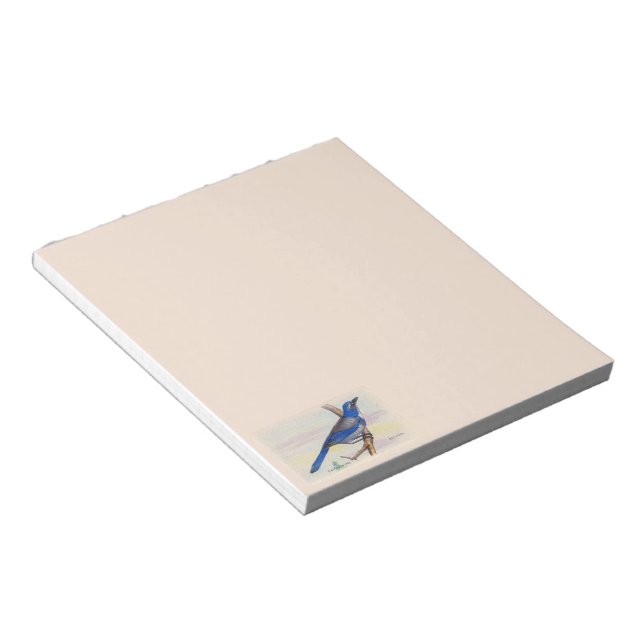 California Blue Jay Notepad (Angled)