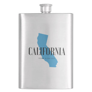 California Born & Raised Hip Flask
