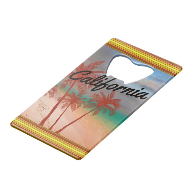 California Bottle Opener Credit Card Bottle Opener (Front Angled)