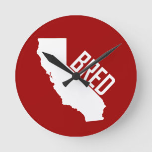 California Bred Round Clock