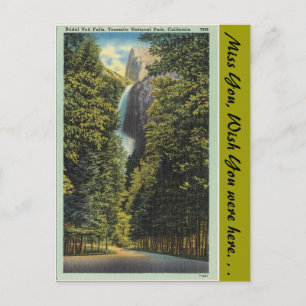 California, Bridal Veil Falls Postcard