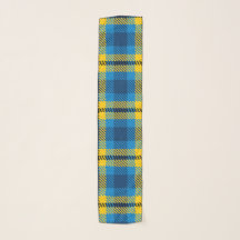 California Bright Blue and Yellow Plaid