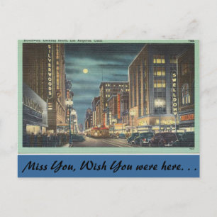 California, Broadway, Los Angeles Postcard