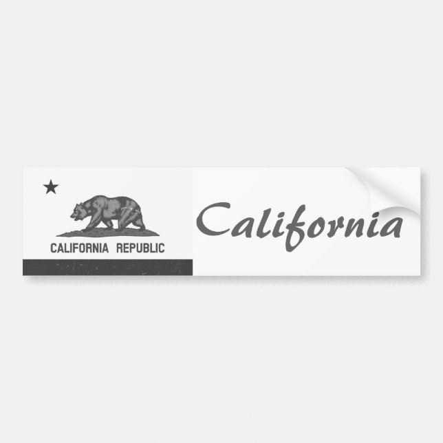 California Bumper Sticker (Front)
