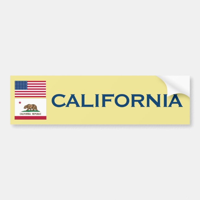 California Bumper Sticker (Front)