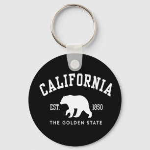 California CA Bear Keychain