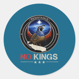 California ca rebel bird alliance resistance kings classic round sticker