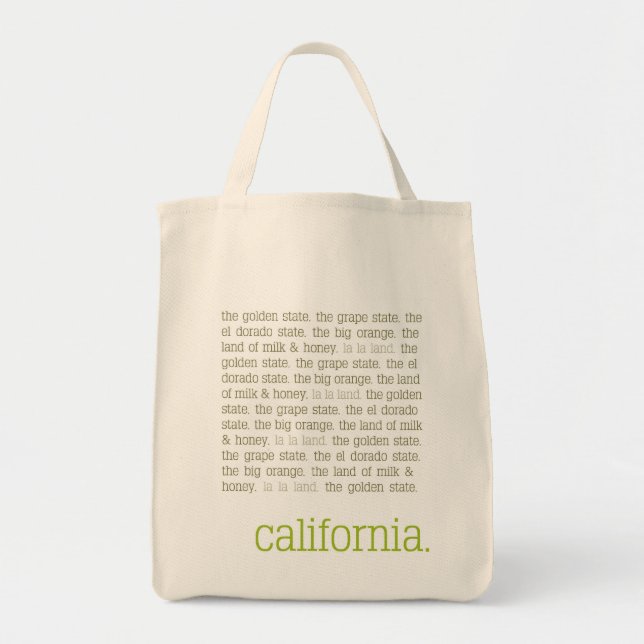 California Canvas Tote (Front)