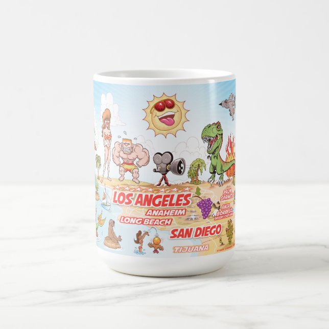 California Cartoon Paradise Mug (Center)