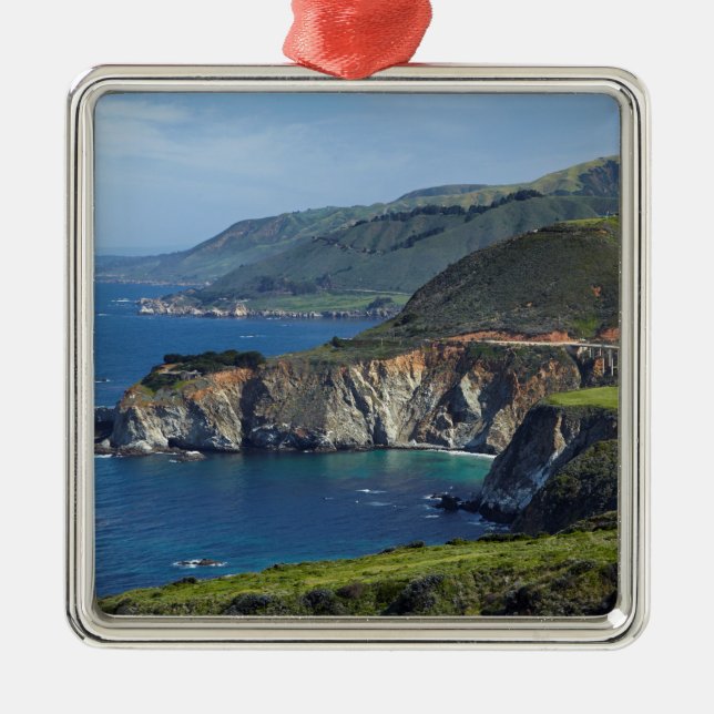 California Central Coast Metal Ornament (Front)