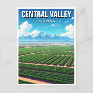 California Central Valley Postcard