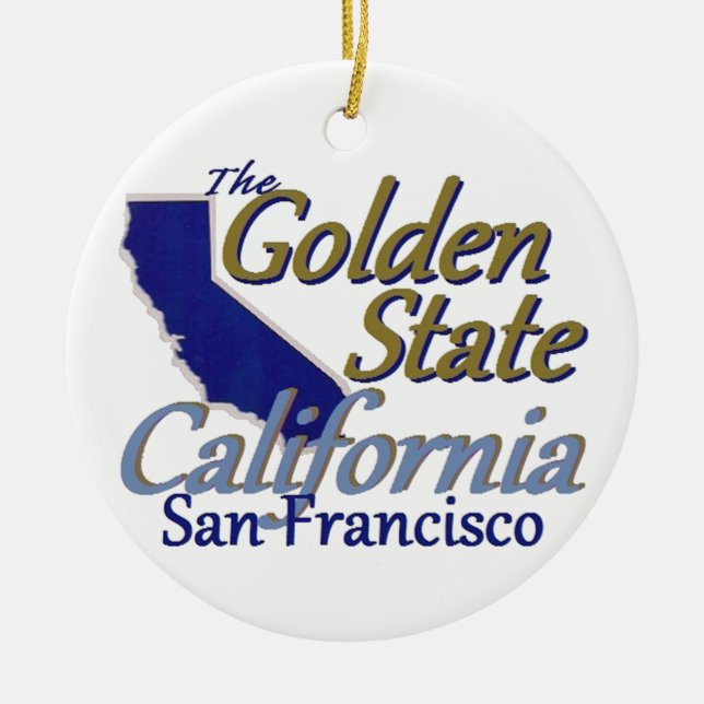 CALIFORNIA CERAMIC ORNAMENT (Front)