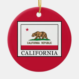 California Ceramic Ornament