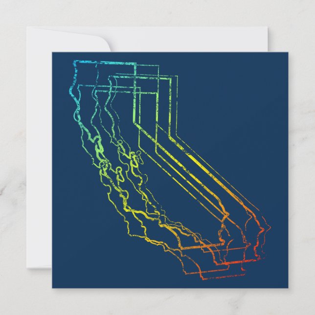 california chill blur invitation (Front)