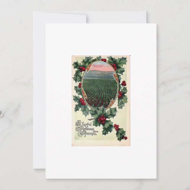 California Christmas Flat Holiday Card (Front)