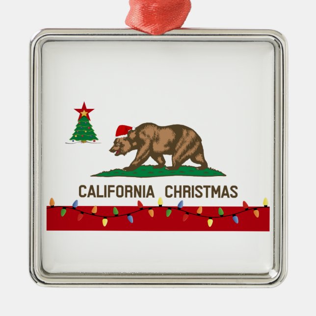 California Christmas Ornament (Front)