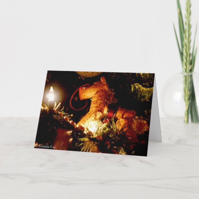 California Christmas With Saying Holiday Card (Front)