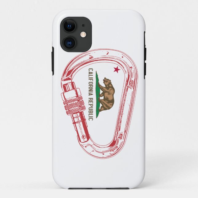 California Climbing Carabiner Case-Mate iPhone Case (Back)