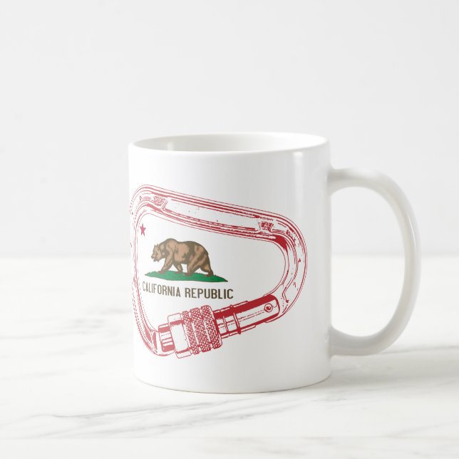 California Climbing Carabiner Coffee Mug (Right)