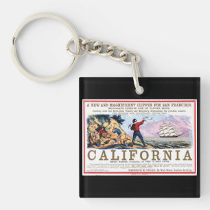 California Clipper Sailing Keychain