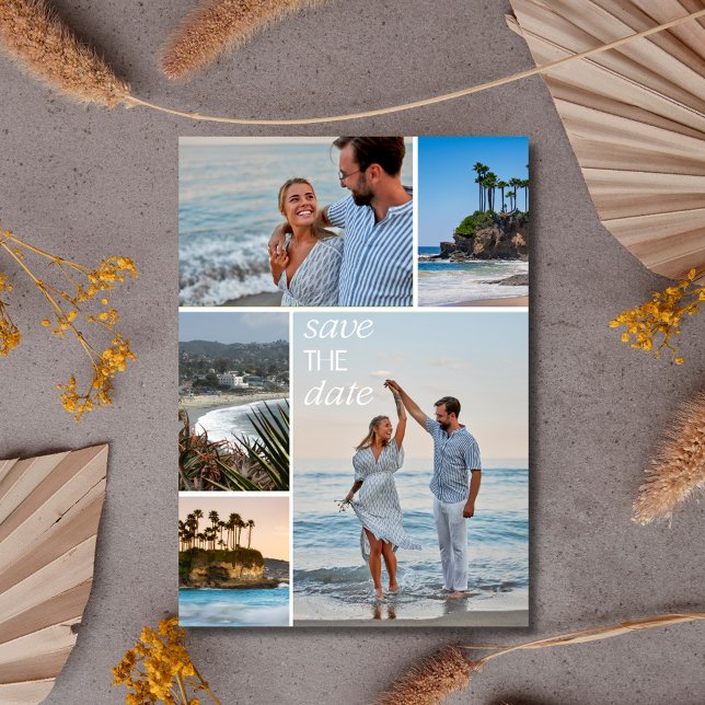 California Coast Beach Wedding Save the Date (California Coast Beach Wedding Save the Date)
