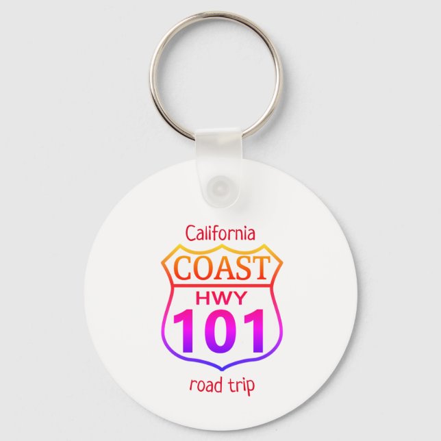 California **Coast Hwy 101 ****   Keychain (Front)