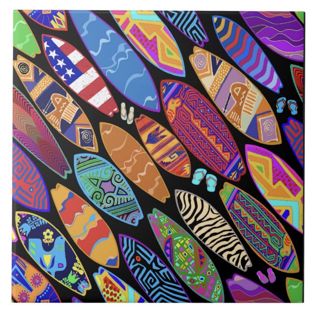 California Coast Surfboards  Tile (Front)