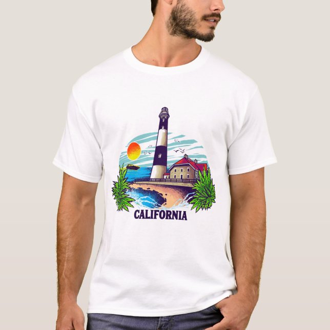 California Coastal Lighthouse Tee (Front)