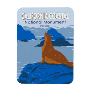 California Coastal National Monument Harbour Seal Magnet