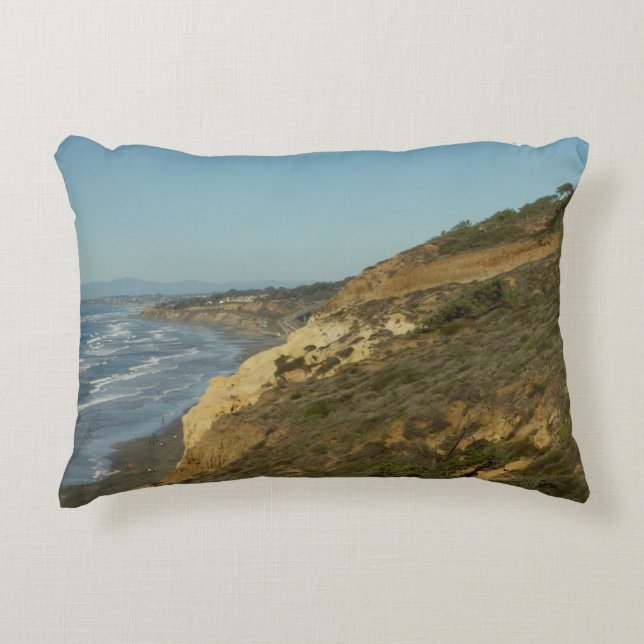 California Coastline Scenic Travel Landscape Accent Pillow (Front)