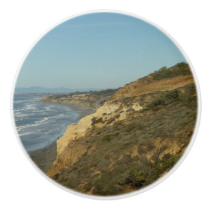 California Coastline Scenic Travel Landscape Ceramic Knob