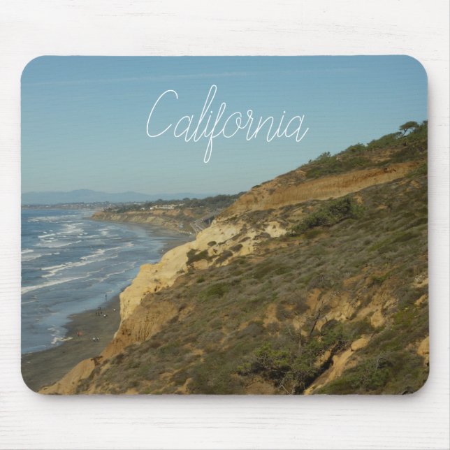 California Coastline Scenic Travel Landscape Mouse Pad (Front)
