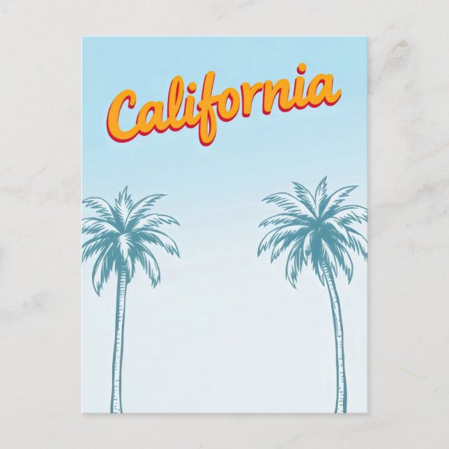California Comic Style Postcard  (Front)