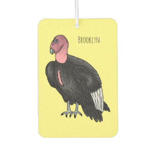 California condor bird cartoon illustration air freshener