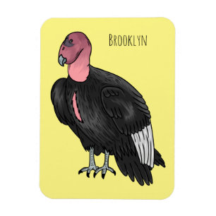 California condor bird cartoon illustration magnet