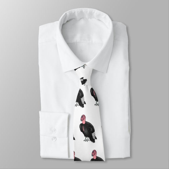 California condor bird cartoon illustration  tie (Tied)