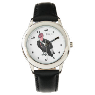 California condor bird cartoon illustration watch