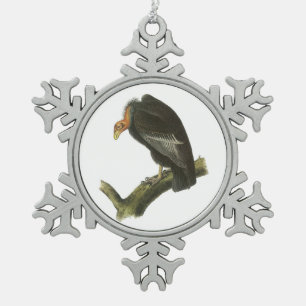 California Condor by Audubon Snowflake Pewter Christmas Ornament